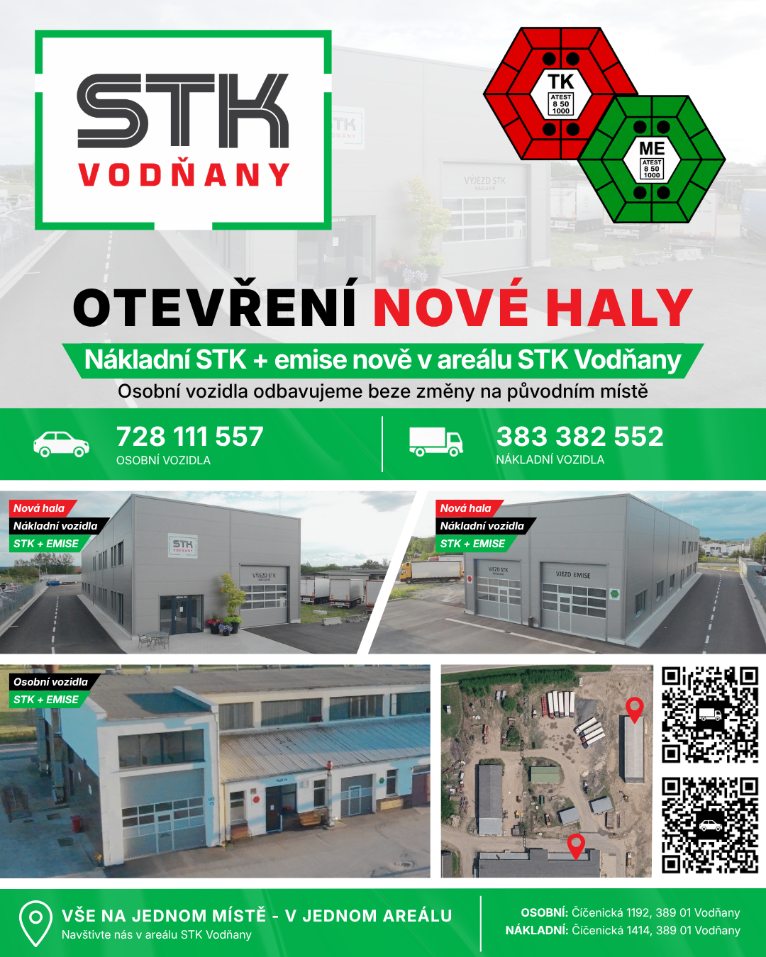 Otevření nové haly STK Vodňany pro nákladní vozidla